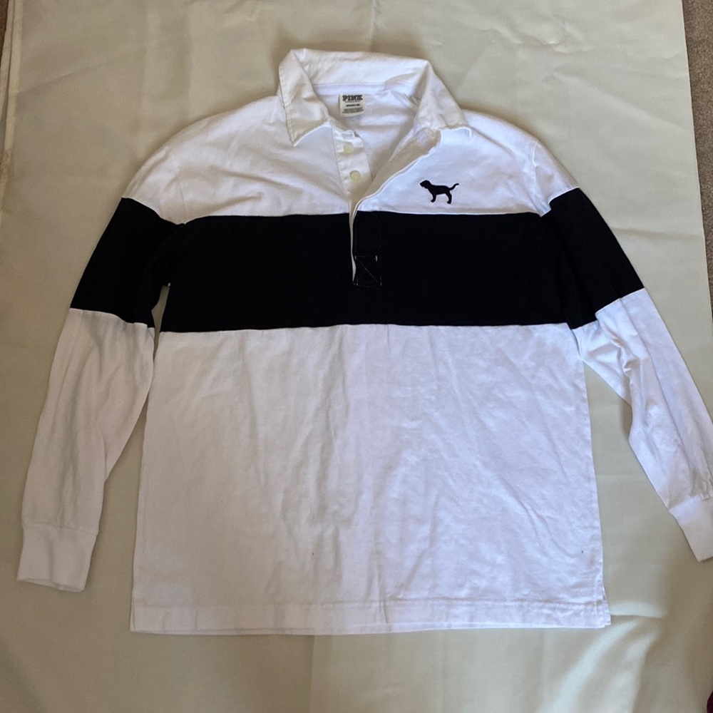 PINK long sleeve collard shirt